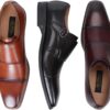Mens Double Monk Strap Slip on Loafer Cap Toe Leather Oxford Formal Business Casual Comfortable Dress Shoes for Men - Image 3