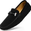 Go Tour Men's Penny Loafers Moccasin Driving Shoes Slip On Flats Boat Shoes - Image 3