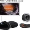 Hsyooes Womens Warm Fur Lined Winter Snow Boots Waterproof Ankle Boots Outdoor Booties Comfortable Shoes for Women - Image 4