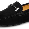Go Tour Men's Penny Loafers Moccasin Driving Shoes Slip On Flats Boat Shoes - Image 2