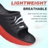 KuaiLu Mens Recovery Sandals Orthotic Thick Cushion Open Toe Sport Slides, Reduces Stress on Feet With Comfortable Plantar Fasciitis, Joints & Back Post-Exercise - Image 9