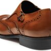 FRASOICUS Men ’s Dress Shoes Genuine Leather Monk Strap Wingtip Formal Shoes Slip-On Loafer - Image 5