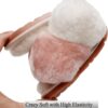 Crazy Lady Women's Fuzzy Fluffy House Slippers Cute Plush Memory Foam Shoes Cross Band Indoor Outdoor Open Toe Sandals - Image 7