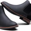 Jousen Men's Chelsea Boots Casual Nubuck for Men Dress Pull on Retro Boot - Image 9
