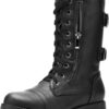 DREAM PAIRS Women's Combat Boots, Mid Calf Built-in Wallet Pocket Lace up Military Ankle Booties - Image 2