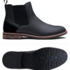 Jousen Men's Chelsea Boots Casual Nubuck for Men Dress Pull on Retro Boot - Image 3