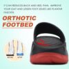 KuaiLu Mens Recovery Sandals Orthotic Thick Cushion Open Toe Sport Slides, Reduces Stress on Feet With Comfortable Plantar Fasciitis, Joints & Back Post-Exercise - Image 7