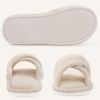 Evshine Fall House Slippers for Women Corduroy Cross Bow Indoor Slippers Open Toe Slip On Bedroom Shoes with Memory Foam - Image 6
