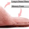 Crazy Lady Women's Fuzzy Fluffy House Slippers Cute Plush Memory Foam Shoes Cross Band Indoor Outdoor Open Toe Sandals - Image 6