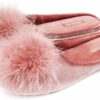 BCTEX COLL Women's Cozy Velvet Memory Foam House Slipper, Ladies Fuzzy Bedroom Slipper Non-slip Sole - Image 2