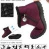 Hsyooes Womens Warm Fur Lined Winter Snow Boots Waterproof Ankle Boots Outdoor Booties Comfortable Shoes for Women - Image 5