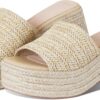 Platform Slip on Espadrille Sandals for Women Wedges Slides Bohemia Sandals Flatform Open Toe Beach Sandals - Image 2