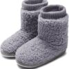 MIXIN Women's Comfort Warm Faux Fleece Fuzzy Ankle Bootie Slippers Plush Lining Slip-on House Shoes Anti-Slip Sole Indoor/Outdoor - Image 2