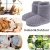 MIXIN Women's Comfort Warm Faux Fleece Fuzzy Ankle Bootie Slippers Plush Lining Slip-on House Shoes Anti-Slip Sole Indoor/Outdoor - Image 7