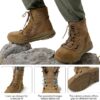 NORTIV 8 Men's Lightweight Military Tactical Work Boots Outdoor Hiking Motorcycle Combat Boots - Image 3